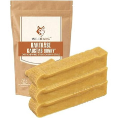 Wildfang® Yak Dog Chew Stick - Натуральный жевательный сыр из Гималаев - жевательное развлечение для собак всех размеров и щенков - сырные кости для соб
