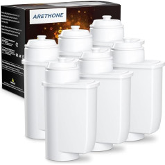 ARETHONE Фильтр для воды для Siemens EQ Series, EQ5, EQ6, EQ9, EQ500, S700, фильтр для воды для кофемашины Siemens 3200, Bosch TCZ7003, TCZ7033, 467873 (упаковка из 6 штук)