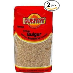 SUNTAT Булгур Пшеничная крупа мелкая темная упаковка 2 х 1 кг