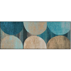 Придверный коврик wash+dry, верх: 100% полиамид, голубой, 75 x 190