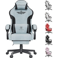 Игровое кресло GTPLAYER, эргономичное тканевое геймерское кресло с поясничной поддержкой, кресло для ПК с широкой спинкой, максимальная нагру