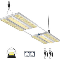 VIPARSPECTRA XS3000 Pro LED Grow Lamp, Plant Lamp LED Full Spectrum, New Gen Lenses Grow Light with Daisy Chain, 6 Levels, Dimming, 0-100% for Indoor Plants, Vegetables, Blossom for Grow Tent, 120 x