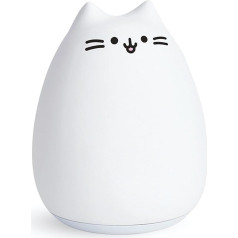 InnoGIO GIOKitty Maxi, Nachtlicht als Katze aus Silikon für Kinder, 7 Farben mit Fernbedienung, Dekoration für Baby- & Kleinkinderzimmer, Einschlafhilfe & Night Light für Kids, LED Lampe in Tierform