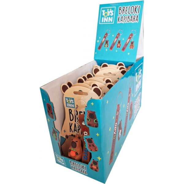 Брелоки для ключей Capybara микс дисплей 12 шт.