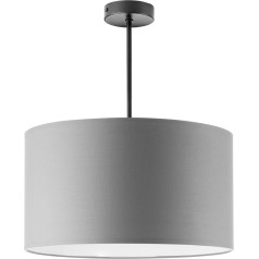 Подвесной светильник ROLLO, мощность макс. 1x15 Вт, серый, короткий