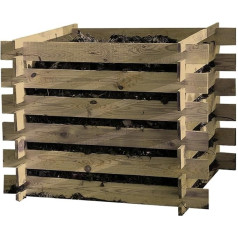 Деревянный силос для компоста Строительный набор 100x100x70 см