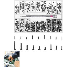 Набор маленьких винтов, микровинты M2.5, набор миниатюрных винтов, винты с плоской головкой, винты для часов из нержавеющей стали, компьютерн