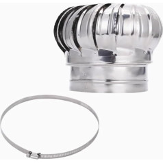 304 Edelstahl Dachventilator Wind s Air Vent Dachbodenventilator 100mm 150mm 200mm Pipefit Dachlüfter(100)