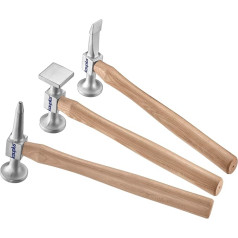 Набор алюминиевых молотков Kauplus из 3 частей, молоток для удаления вмятин с кузова, набор металлических инструментов, молоток с зубилом, терм