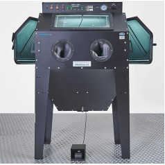 Пескоструйная кабина с всасывающим устройством, 350 литров.