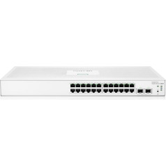 HPE Networking Instant On Switch Series 1830 - интеллектуально управляемый коммутатор Ethernet уровня 2 с 24 портами Gb | 24x 1G | 2X SFP | без вентилятора | кабель EU (JL812A#ABB)