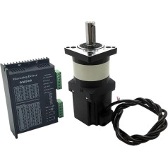 WQWGTLPLVN Планетарная передача 4~50/1 Выходной вал 14 мм DM556 Драйвер Nema23 2PH 3A 1.2/2/3 Нм Редуктор скорости для комплектов электродвигателей (3 Нм с комп