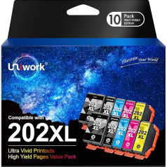 Картриджи для принтеров Uniwork 202 XL 202XL, совместимые с Epson Multipack 202 для принтеров Epson XP-6100 XP-6000 Картриджи XP-6105 Картриджи Expression Premium XP-6005 (упаковка и