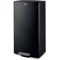 Tower T838020BLK Прямоугольный контейнер на ножках из углеродистой стали объемом 40 л со съемным внутренним ведром и лотком для фильтра - черный