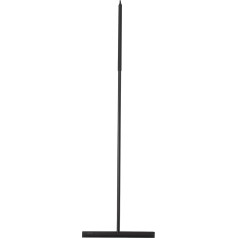 Швабра для пола Sealskin Deluxe из нержавеющей стали с матовой черной ручкой для надежного захвата и защиты В комплект входит крючок для хранения 