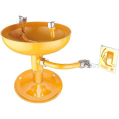 ZGYOZMNG Augenspülstation, Augenspüleinheiten aus Edelstahl 304 mit ABS-Beschichtung und Düsenstaubschutz, für Waschbeckenbefestigung (Farbe: Desktop) (Desktop)