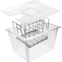 Correa Sous Vide Cooking Tool 11L Контейнер с рамкой из нержавеющей стали Съемные разделители Сепаратор