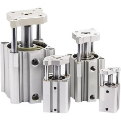 CQMB40/50/63/80/100 ohne Magnethub 5 - 100 mm, dünner Luftzylinder, doppelte Wirkung, pneumatischer Zylinder, kompakt, 1 Stück (CQMB80,40 mm)