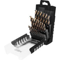 Neo Tools Сверла по металлу HSS-CNC, 124°, 