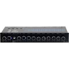 berjalan 9 Band EQ Equalizer High Power 9 Equalizer Bands DC 12V Boat RV Car Metal EQ with CD AUX Input Chip Output
