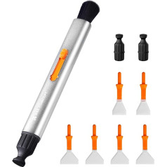 K&F CONCEPT 9 in 1 Cleaning Pen Set Набор чистящих ручек, набор для чистки с щеткой, 2 x угольные наконечники, 4 x полноформатная камера/2 x APS-C Чистящий тампон 