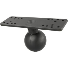 RAM Mounts UNPKD RAM D Size Marine ELETRONICS Base 6.25 Inch, RAM-D-115BU (ELETRONICS Base 6.25 Inch x 2 Inch)