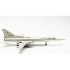 Herpa Russian Air Force Tupolev TU-22M3 Backfire Dyagilevo Air Base - RF-34075/24 Red Миниатюрная коллекционная модель в масштабе 1:200 с металлическим основанием
