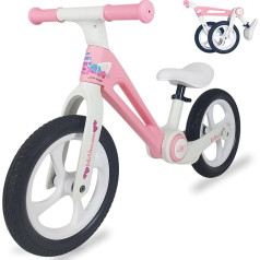 WeLLIFE B-Bike Balance Bike для детей 2-5 лет до 35 кг, складная система, усиленная нейлоновая рама, 12-дюймовые колеса из устойчивой к проколам полиуретано