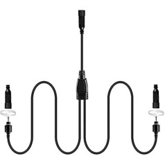 2 в 1 GreenClick удлинительный кабель для садового освещения IP65 водонепроницаемый, 1.3M светодиодный кабель для 6 в 1 садовый светильник (ASIN: B07RYM12GJ)