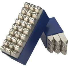 Gravurem Ударные буквы и цифры 0-9, A-Z, комбинация букв 6 мм Никелированное покрытие, 11706000