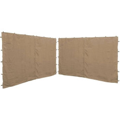 QUICK STAR 2 боковые панели на молнии для беседки 3 x 4 м Боковая стенка бежевая RAL 1001