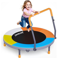 Детский батут, диаметр 91 см, мини батут с регулируемой ручкой, детский батут макс 68 кг, фитнес батут в помещении на улице, садовый батут для м