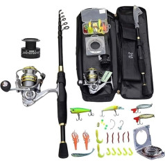 Рыболовная удочка, телескопическая удочка Комбо и катушка полный комплект спиннинг рыболовная катушка шестерня шестерня набор 100 м PE рыбо