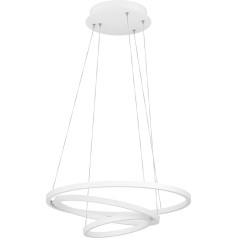 EGLO connect.z Smart-Home Lobinero-Z LED Pendant Light, диммируемый кольцевой подвесной светильник, ZigBee, App и голосовое управление, Alexa, регулировка цвета света (теп