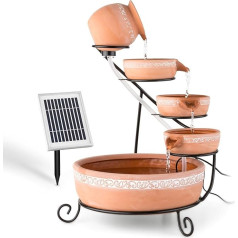 Blumfeldt Empoli Solar Каскадный фонтан Терракота (5 ступеней, 200 л/ч, 2 Вт, LED)