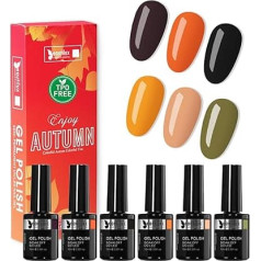 Beautilux УФ лак для ногтей TPO-Free, 6 цветов, 10 мл, безгематозный гель лак для ногтей для домашнего маникюра, нейл-арта, маникюра (AT25-03)