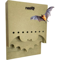 Гнездо для летучих мышей на открытом воздухе Большой деревянный дом с 2 камерами - специальный дизайн для привлечения летучих мышей, проста