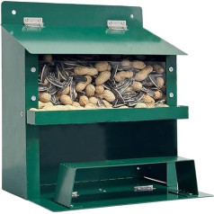 Picknicktisch für Eichhörnchen, Maiskolbenhalter, Futterstation | wetterfest, für den Garten, Wildtierfütterung für den Winter, Naturbeobachtung, Vögel, Ente, Streifenhörnchen, Huhn