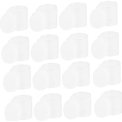 50stücke Perlenbehälter Farbbox Nageldiamantenbox Perlenaufbewahrungsbox Nailartboxen Kleine Aufbewahrungsbox Runde Box Perlencontainer