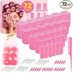 Набор бигуди для волос, 5 размеров, самозахватывающиеся бигуди для длинных, средних, коротких волос и густых, тонких волос, объема и челки, б