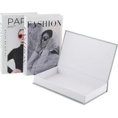 SOULLION Набор из 3 декоративных книг - стильный книжный ящик с хранилищем для современного интерьера | Современный дизайн | Штабелируемый и про