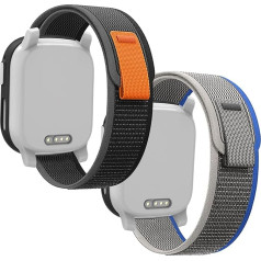 Polyjoy Pack of 2 Trail Loop Bracelets Compatible with Xplora X6 Bracelet, Kids Smartwatch Girls Boys Soft Adjustable Replacement Bands for Xplora X6 Play.