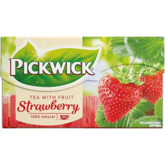 Pickwick Tea Аардбей Черный Фруктовый Сад со вкусом клубники, клубничный чай, 20 чайных пакетиков