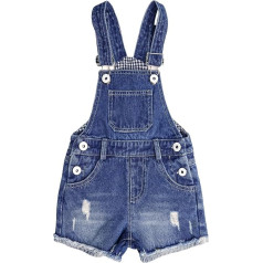 KIDSCOOL SPACE джинсовые шорты для малышей, девочек, рваные джинсовые шорты с открытым подолом для маленьких мальчиков, синий, 12-18 месяцев