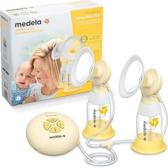 Двойной молокоотсос Medela Swing Maxi Flex - больше молока за меньшее время, с защитными экранами PersonalFit Flex и технологией двухфазного сцеживания Medela