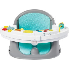 Infantino Music & Lights 3 в 1 Discovery Seat & Booster - растущее детское кресло-бустер и обеденный стул - с игрушками и лотком для закусок - для младенцев и малышей