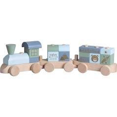 Деревянный поезд с гравировкой - серия 