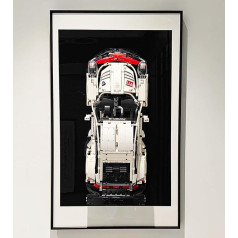 icuanuty Дисплейная доска для Lego Car Wall Mount для Lego Technic Porsche 911 42096 RSR Racing Car, совместима с Lego Porsche, идея подарка для взрослых, 45 x 74.9 см, только настенна