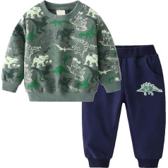 Gajaous маленьких мальчиков джемпер толстовка + джоггинг боттомс для малышей, Детские мальчики одежда наряды Casual Tracksuit 2 шт.