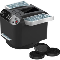 Покерный автомат Shuffler, диспенсер для покерных карт, вращающийся на 360 градусов автоматический дилер, подходит для домашних развлечений